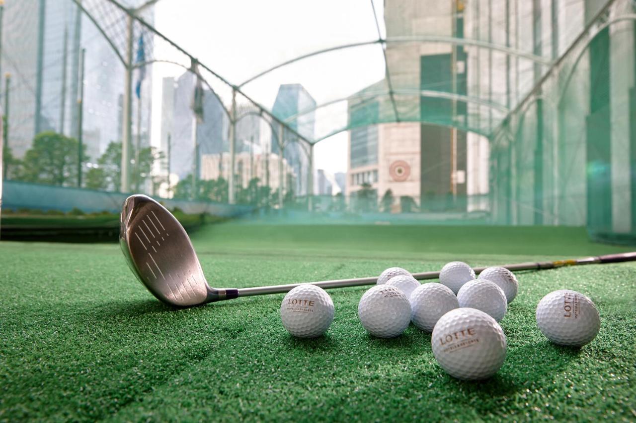 Lotte Hotel Seoul Executive Tower Seul Exterior foto Golf balls and a driver